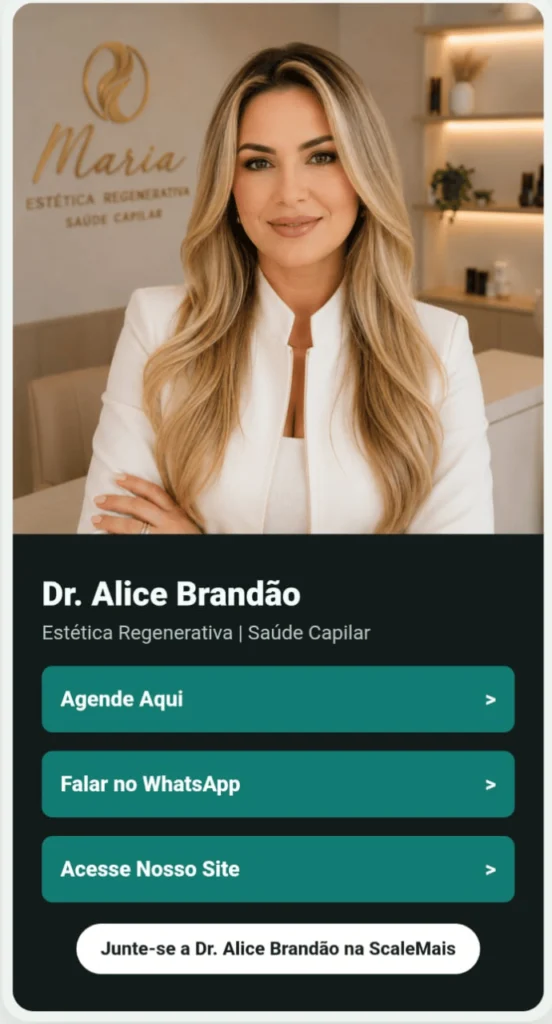 Exemplo de perfil público ScaleMais Links 3