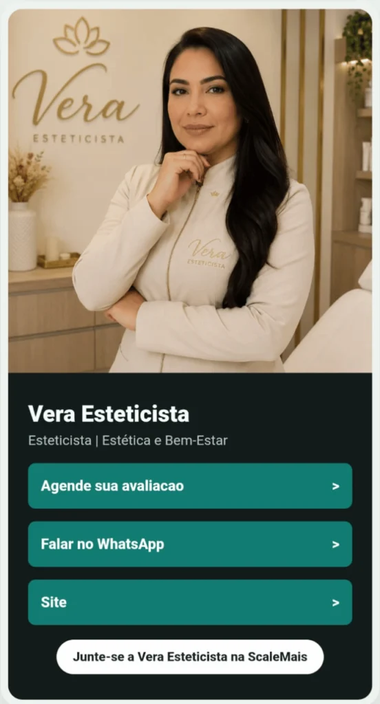 Exemplo de perfil público ScaleMais Links 1